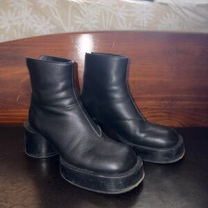 MM6 Maison Martin Margiela Black Ankle Boots